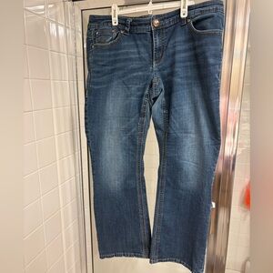 Melissa McCarthy Seven7 Women's Blue Straight Jeans